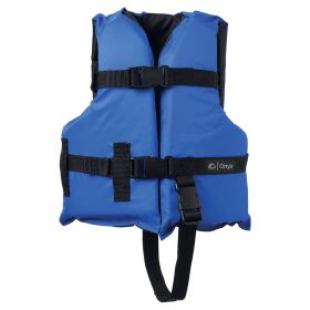 Onyx Nylon General Purpose Life Jacket (Option: Child 3050lbs  Blue)