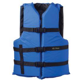 Onyx Nylon General Purpose Life Jacket (Option: Adult Universal  Blue)