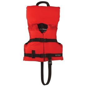 Onyx Nylon General Purpose Life Jacket (Option: Infant/Child Under 50lbs  Red)