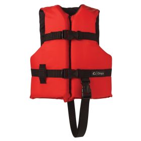 Onyx Nylon General Purpose Life Jacket (Option: Child 3050lbs  Red)