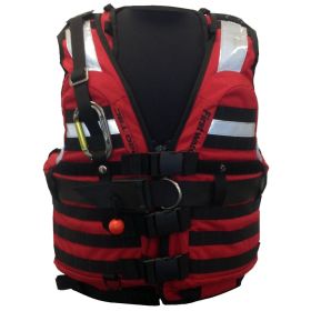 First Watch HBV (Option: 100 High Buoyancy Rescue Vest  Red  Medium to XL)