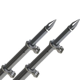 TACO 18' Deluxe Outrigger Poles w/Rollers (Option: Silver/Black)