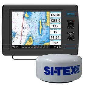 SI (Option: TEX NavPro 1200F w/MDS15 WiFi 20" HiRes Digital Radome Radar w/15M Cable)