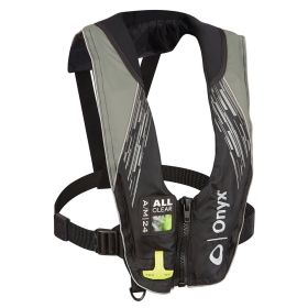Onyx A/M (Option: 24 Series All Clear Automatic/Manual Inflatable Life Jacket  Grey  Adult)