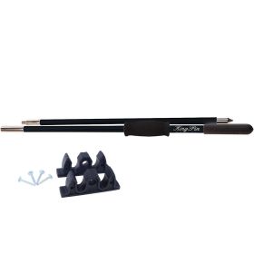 Panther 12' King Pin Anchor Pole (Option: 2Piece  Black)