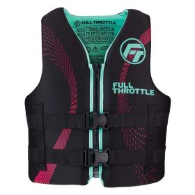 Full Throttle Adult Rapid (Option: Dry Life Jacket  S/M  Aqua/Black)