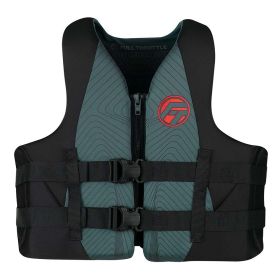 Full Throttle Adult Rapid (Option: Dry Life Jacket  S/M  Grey/Black)