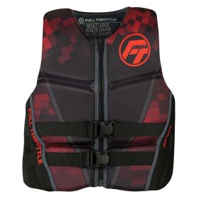 Full Throttle Men's Rapid (Option: Dry FlexBack Life Jacket  M  Black/Red)