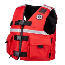Mustang SAR Vest w/SOLAS Reflective Tape (Option: Red  XXL)