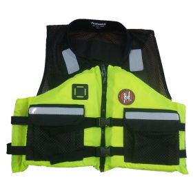First Watch AV (Option: 5001 Crew Vest  HiVis Yellow  Small to Medium)