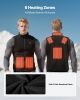 Heated Vest, Men Electric Heating Vest with 16000 mAh Battery Pack, 6 Heating Zones Lightweight Rechargeable Winter-Vest with 3 Levels