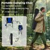 Portable Folding Camping Chair with Side Pocket for Fishing