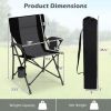 Portable Folding Camping Chair with Side Pocket for Fishing