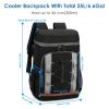 Cooler Backpack 36 Can Leakproof Insulated Cooler Backpack with 25L/6.6Gal for Picnic Camping Beach Hiking Fishing Travel